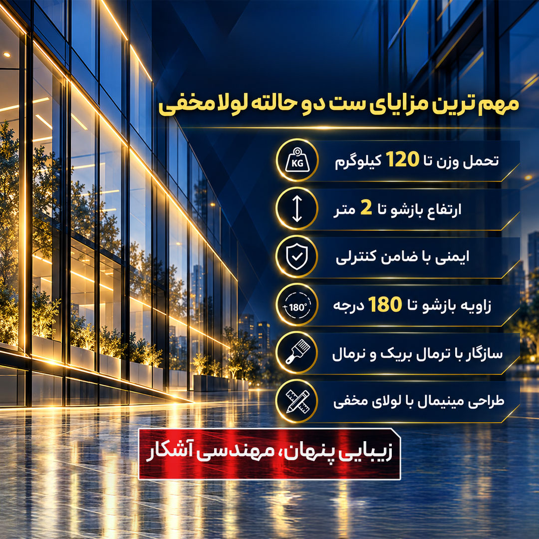 مهم ترین مزایای ست دو حالته لولا مخفی